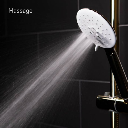 Душевая система IDDIS Cloud CLOWG00i06, золото/белый